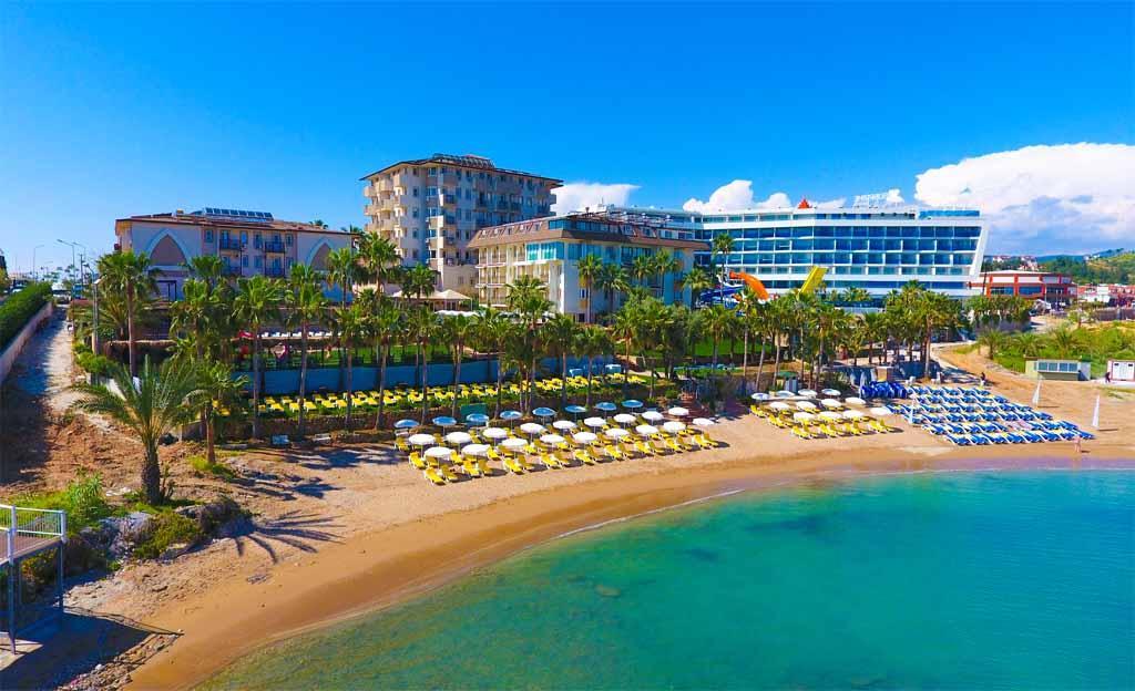 Eos Beach Hotel Avsallar Buitenkant foto