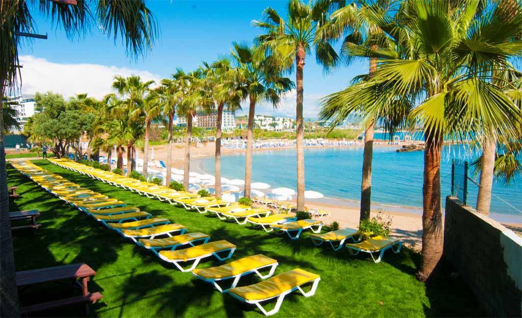 Eos Beach Hotel Avsallar Buitenkant foto